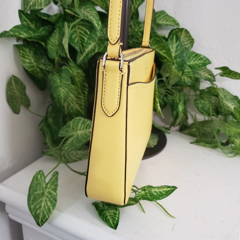 Kate Spade Yellow Safiano Leather- Rory Feminine Coastal Organizer